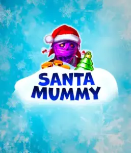  Откройте для себя уникальный слот "Santa Mummy" от Belatra, где Санта-мумия добавляет веселья в праздники. На изображении представлена мумия, одетая в костюм Санты, окруженная синими морозными узорами. Она приносит новогоднее веселье и радость. Название игры "Santa Mummy" выделено крупными белыми буквами на голубом облаке.